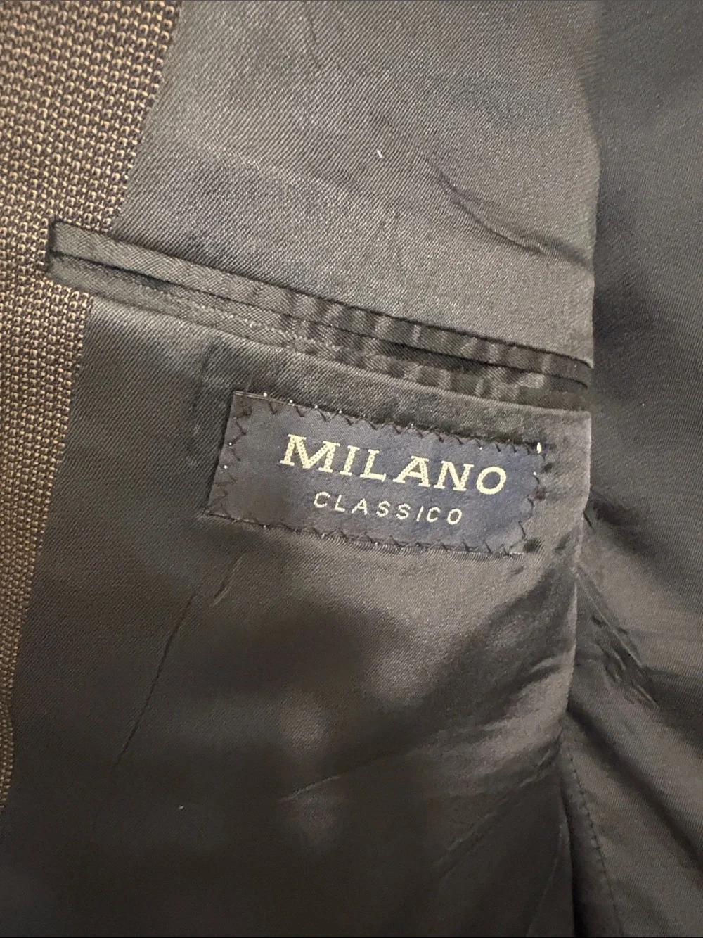 Milano pure wool Classic Men's Gray Two-Button Blazer